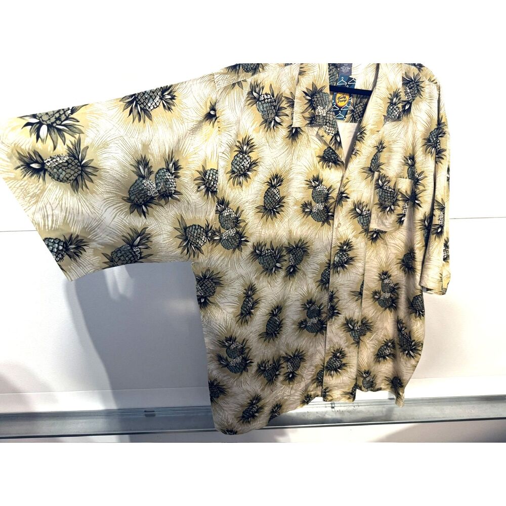 Vintage 100% Silk Aloha Hawaiian Shirt 4XT